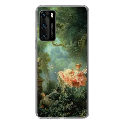 Produktbild von MuchoWow® Handyhülle Schutzhülle Hülle für Huawei P40 Die Schaukel - Jean-Honoré Fragonard - Kunstwerk Silikon Softcase Handy Hülle - Handytasche