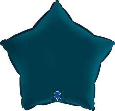 Zdjęcie produktu dla Balon Foliowy - Satynowa Niebieska Morska Gwiazdka 46 cm, Grabo