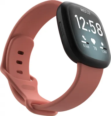 Produktbild von BStrap Silicone (Large) Armband für Fitbit Versa 3, orange