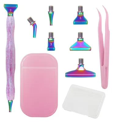 Produktbild von Diamond Painting Zubehör Stift Set, 6 Styles 5d Drill Pen Ersatzköpfe, im Dunkeln leuchtende Diamantkunststifte