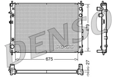 Obrázok produktu pre DENSO Chladič, chladenie motora DRM36012