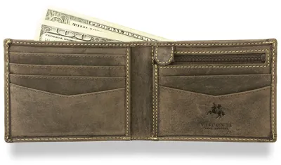 Zdjęcie produktu dla Visconti portfel męski skóra naturalna brązowy RFID 8,5x11x1,8 cm