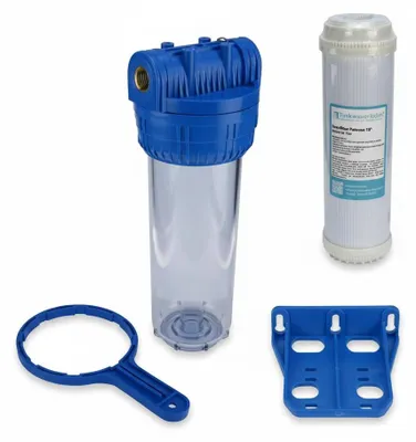 Produktbild von Brunnen Wasser Filter 10' Gehäuse mit 1/2' IG, Garten, Pool, mit Eisenfilter