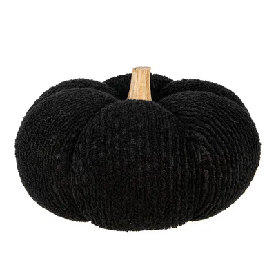 Obrázok produktu pre Clayre & Eef Dekorácia Tekvica Ø 25x16 cm Čierna Polyester