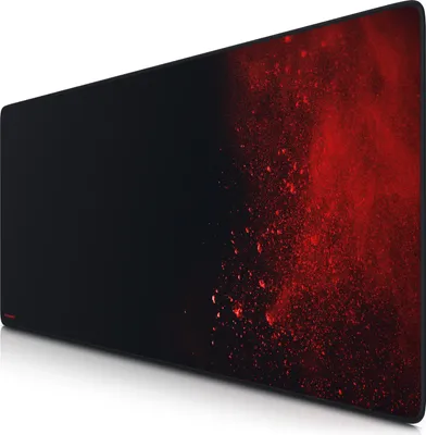 Produktbild von Titanwolf Gaming Mauspad XXL, 900 x 400 x 3 mm, Schreibtischunterlage, abwaschbar, rutschfeste Rückseite, Geschwindigkeit & Präzision, Blood