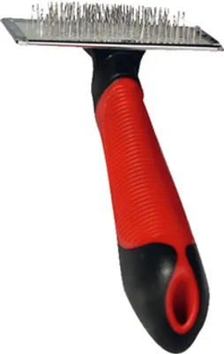 Produktbild von Karlie Professional Zupfbürste Hundebürste M Gummi rot/schwarz 16,5 x 6,5 cm