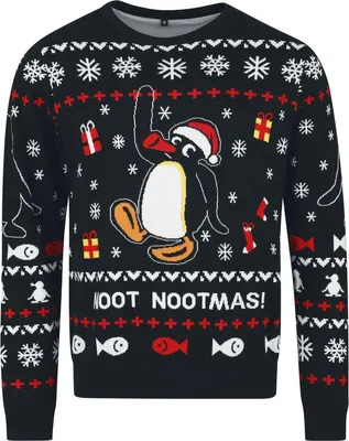 Produktbild von Pingu Weihnachtspullover Herren Noot Nootmas multicolor XXL