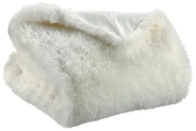 Produktbild von Recycelte Decke Nolan schneeweiß 130 x 170 cm Vivaraise