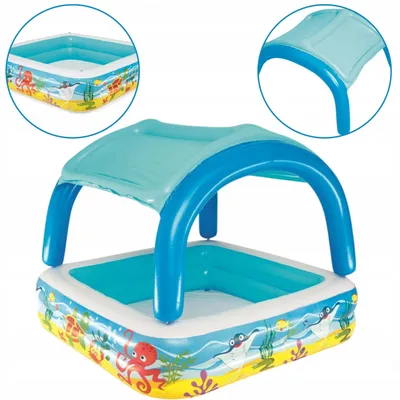 Produktbild von Bestway Aufblasbarer Kinder Gartenpool mit Sonnendach
