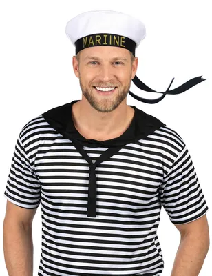 Imagen del producto de Gorra de marinero para adultos con cinta negra