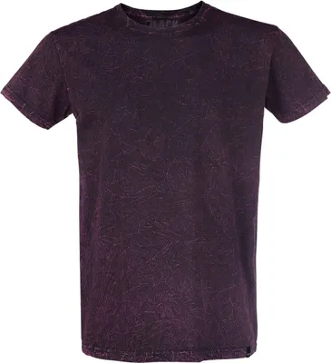 Produktbild von Black Premium by EMP Herren dunkelrotes Basic T-Shirt in individueller Waschung XXL