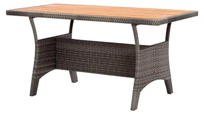 Produktbild von Gartentisch Terrassentisch Outdoor-Tisch Balkontisch Campingtisch Quadratischer Tisch Grau 120x70x66cm Akazienholz
