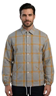 Produktbild von Tommy Hilfiger Herren Übergangsjacke mit Windbreaker-Hemd in Karo M