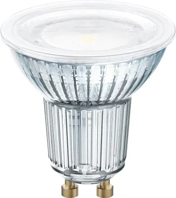 A close-up studio shot of an LED light bulb against a white background.