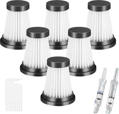 Produktbild von 6 Stück HEPA-Filter für MOOSOO K12, K12 Pro, K13 kabelloser Staubsauger, für Genius Invictus One 1.0 X7, 2.0 Staubsauger Ersatzteile Filter Haushaltsreinigung Kehrmaschine Filter