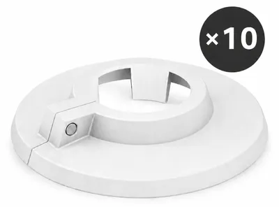 Zdjęcie produktu dla BADfabrik24 Rozeta RKW 3/4-28mm, biała, tworzywo sztuczne 10 szt, Obraz wygenerowany przez AI
