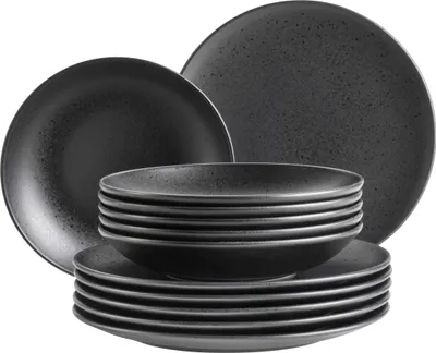 Produktbild von Teller Set, Steinzeug Teller Set, Steinzeug Essential Mäser