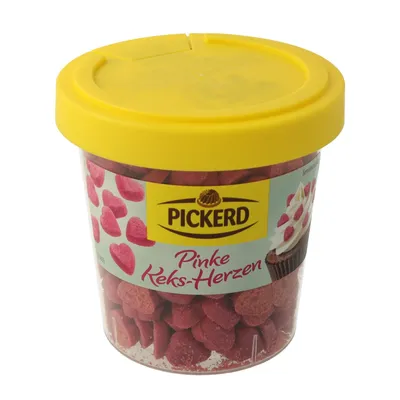 Produktbild von PICKERD Pinke Keksherzen 60 g