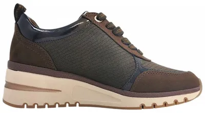 Imagen del producto de Zapatos deportivos de cordones para mujer, marca Marco Tozzi, color marrón, estilo casual