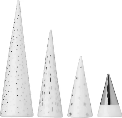Produktbild von Kleiner Winterwald, 4er Set mit Silber
