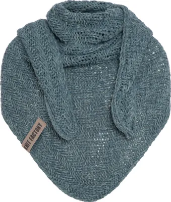 Produktbild von Knit Factory Sally Dreiecksschal - Laurel/Stone Green - 220x85 cm
