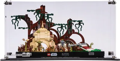 Zdjęcie produktu dla Czarna witryna do zestawu LEGO® Star Wars 75330 – Szkolenie Jedi na Dagobah