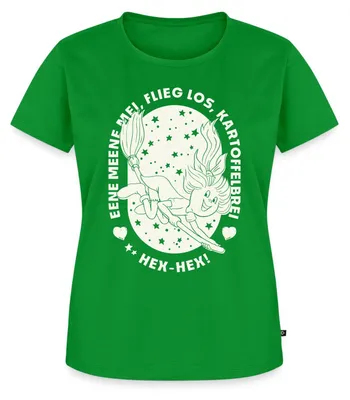 Produktbild von Spreadshirt Bibi Blocksberg Bibi Auf Kartoffelbrei Zauberspruch Frauen Premium T-Shirt, 4XL, Grün