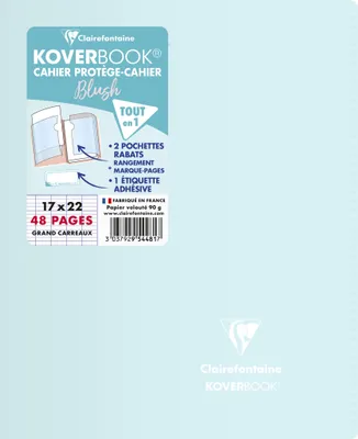 Produktbild von Clairefontaine 10x Koverbook Heft 17x22cm, 24 Blatt 90g - Sortiert 954481C