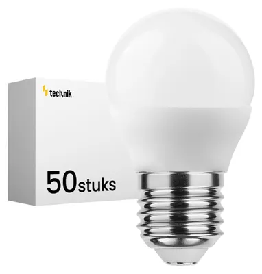 Productafbeelding van Technik LED Globelamp G80 E27 Mat - 4.9W 470lm 4000K - Neutraalwit - Vervangt 40W - 50 stuks