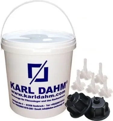 Produktbild von Karl Dahm 50 Zughauben schwarz + 250 Gewindelaschen 2 mm 12450