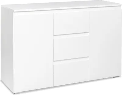 Obrázek produktu pro Kommode >Ravenna< in Weiß/Matt - 120x80x40cm (BxHxT)