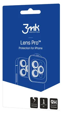 Zdjęcie produktu dla 3MK 5903108664226, Osłona soczewki, Czarny, Szkło hartowane, Apple, iPhone 17 Pro Max, iPhone 17 Pro, Odporny na zarysowania