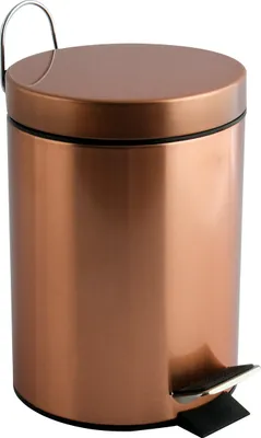 Productafbeelding van MSV Kosmetischemmer "Hans" - Vuilnisemmer, pedaalemmer, afvalemmer - 3 liter - met uitneembaar binnenbak - koper