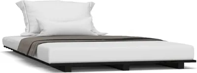 Obrázek produktu pro vidaXL Postel z masivu černá 90x190 cm Borovice