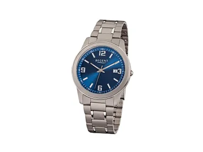 Produktbild von Regent Armbanduhr grau silber F-840 Herren Analog-Titanuhr URF840