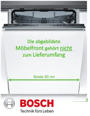 Produktbild von Bosch Serie 2 SMV25EX00E, Voll integriert, Standardgröße (60 cm), Schwarz, Tasten, 1,75 m, 1,65 m