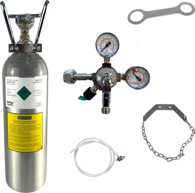Produktbild von Umrüstsatz Umbauset Quooker CO2 Kohlensäure 2kg ALU Flasche Umrüstung Zubehörset
