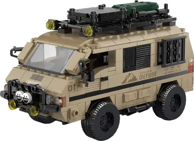 Produktbild von Happy Build PB8823 Offroad-Campingbus - Klemmbausteine Set (489 Teile)
