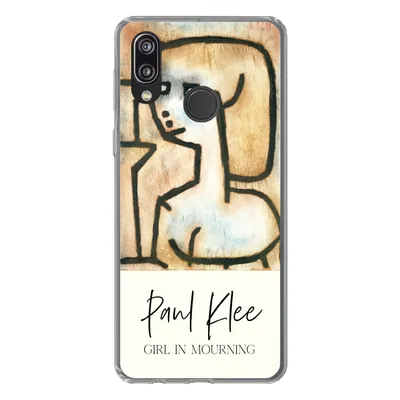Produktbild von MuchoWow® Handyhülle Schutzhülle Hülle für Huawei P20 Lite (2020) Kunst - Paul Klee - Trauerndes Mädchen Silikon Softcase Handy Hülle - Kartenhalter