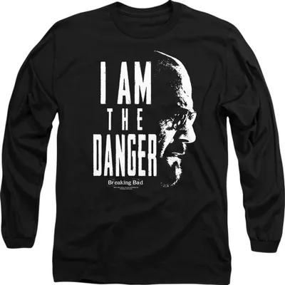 Produktbild von Breaking Bad - "I Am The Danger" T-Shirt für Herren/Damen Uni, Langärmlig TV21907 (L) (Schwarz)