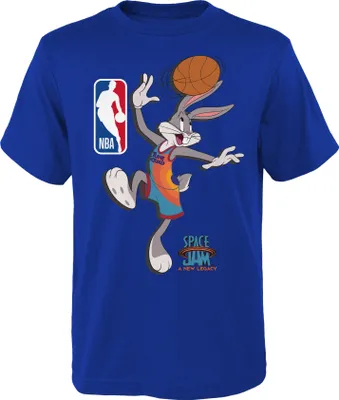 Produktbild von Space Jam Kinder T-Shirt The Hook blau A New Legacy Youth Size NBA Bugs Bunny (XL)