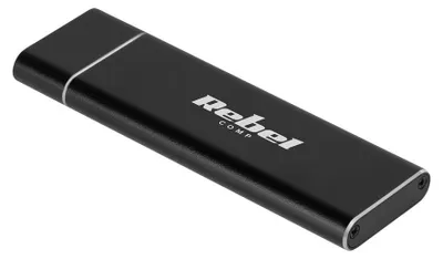 Image de Boîtier Rack pour disque dur externe, M.2 NVME/NGFF, USB-C 3.1, 2 To, 100x30x9mm, avec câble USB-C vers USB-A