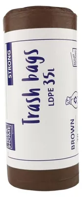 Zdjęcie produktu dla Worki Ih Ldpe Mocny 35L Brązowy 20Szt