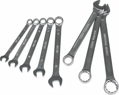 Produktbild von Ring-Gabelschlüsselsatz 8-teilig 8-19mm Cr-V verchromt