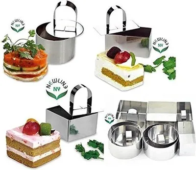 Obrázek produktu pro Sada dezertních kroužků z nerezové oceli (12 kusů)