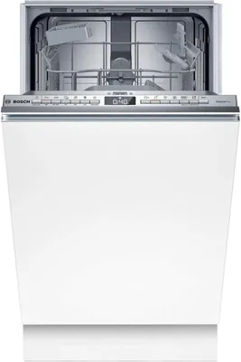 Zdjęcie produktu dla Bosch Serie 4 SPV4HKX10E, W pełni wbudowany, Wąski (45 cm), Stal nierdzewna, Przyciski, 1,75 m, 1,65 m