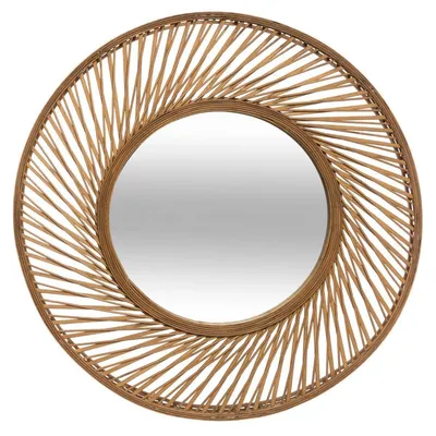Immagine prodotto di Specchio "a spirale" in bambù, 72 cm  - Atmosphera, arredamento d'interni
