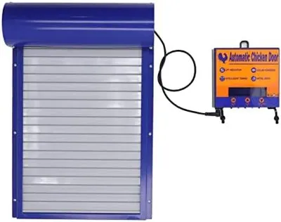 Imagen del producto de Parabrisas automático para gallinero con temporizador, abrelatas eléctrico para gallinero, seguro para gallinas, patos y gansos