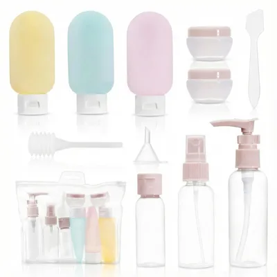 Produktbild von Carehabi 11 Stück Reiseflaschen Zum Befüllen Set, Reisen Flaschen 30/50/60/80ml,