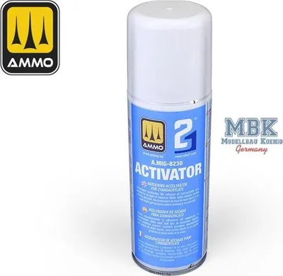 Zdjęcie produktu dla Ammo of MIG AMIG8230 ACTIVATOR – przyspieszacz utwardzania dla cyjanoakrylanu